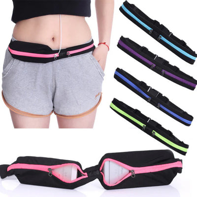 Jupitergear Dual Pocket Running Belt Sports and Travel Fanny Pack for Jogging, Cycling and Outdoors